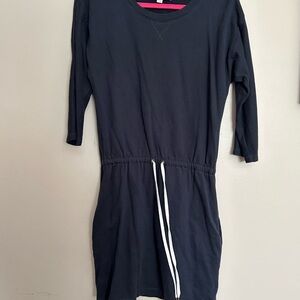 LOFT Black and Pink Dress